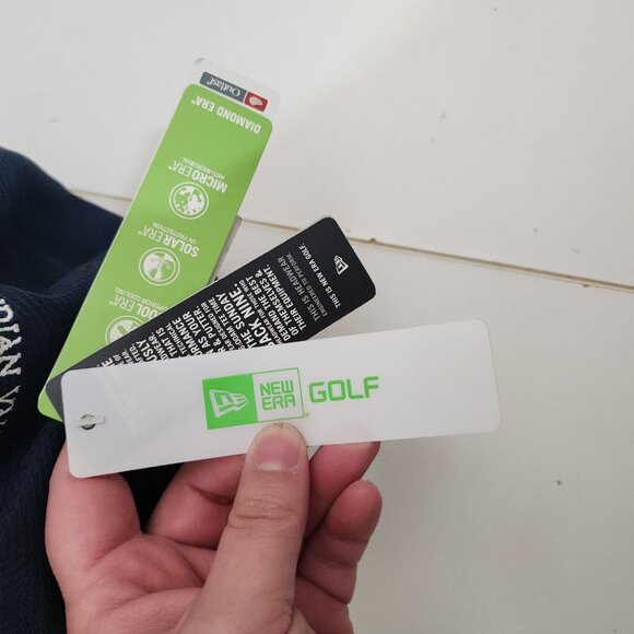 New Era Golf Navy Embroidered Cowboy Character Hat Adjustable Cap NEW - Picture 12 of 12